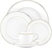 Lenox 5-Piece Place Setting Federal Gold, White