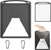 for Starlink Mini Protective Case - Silicone Cover Portable for Starlink Mini Satellite Dish, Anti-Bump Protector Travel Handle Case with Hook for Outdoor (Black)