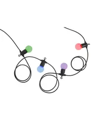Lucci Connect Festoon 20 Light LED Light Kit in Black and RGBW