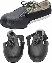 Steel Toe Cap Safety Overshoe, Metatarsal Guards for Work Boots, Unisex Safety Footwear Work Boot Toe Leather Protector Attachment, Universal Size