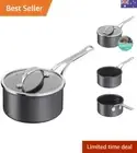 Jamie Oliver by Cooks Classic Non-Stick Induction Hard Anodised Saucepan + Li...