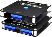 U 3.0 Switch Selector 2 Computers Share 1 3.0 Ports KVM Switcher U for PC Laptop Keyboard Mouse Printer Scanner One Button Switch Adapter