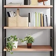 VRAXO Wall Shelf Light Brown 100x60x(2-4) cm Treated Solid Wood Oak -12.1KG,363690