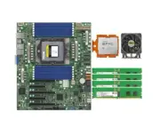 Supermicro H13SSL-N + AMD EPYC Genoa 9334 QS 32c/64t + 4* 16GB RAMs + CPU Cooler
