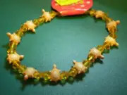 Orange Turtle Bead Anklet - ank01