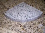 8" Cashmere White Granite Shower Corner Shelf/Caddy 3cm Natural Stone