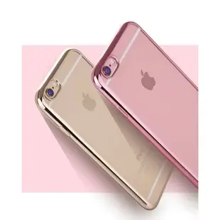 6 電鍍金屬質感 TPU透明軟殼 蘋果 手機殼 iPhone5/iPhone6s/iPhone6s+ 手機殼 手機套