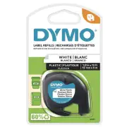 Dymo LetraTag Plastic Label Tape - Black On White