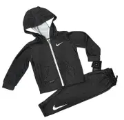 Nike NWT Boy Size 24 Month Track Suit Jacket Bottoms Swoosh Logo Black & White
