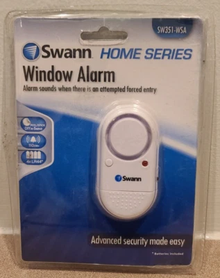 Swann Home Series Window Alarms DIY Installation 110db Siren Sensitivity Select