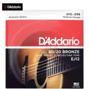 D'Addario EJ12 80/20 Bronze Medium Acoustic Guitar Strings 13-56