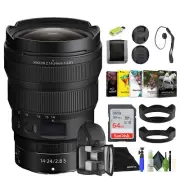Nikon NIKKOR Z 14-24mm f/2.8 S Zoom Lens for Nikon Z Cameras (20097) + 64GB card