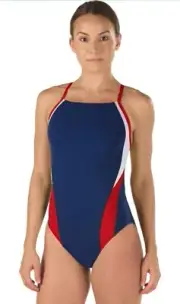 Speedo Women's Swimsuit One Piece Endurance+ Cross Back Solid Adult Team 14 40