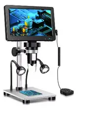 Digital Microscope 1200x Magnification HD USB Professional Electron Microscopios For Repairing With 10 LED Light Without Memory Card