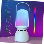 Night Light Bluetooth Speaker, Led Lights for Bedroom, Touch White Cream