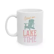 Lake Mug Livin On Lake Time Lake Lover Gift Lake House Summer Coffee Tea Cup