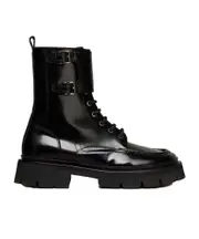 AMI Paris Lace-Up Double Straps Boots 46 black