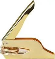 Veulrn Stainless Steel Embossing Stamp Personalized Wedding Invitation Envelope Pliers Seal Custom Your Own Logo Stamp Gold