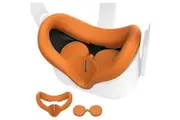 Kiwi Design For META Oculus Quest 2 Silicone Face Cover Pad Orange Colour with