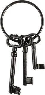 [Super Z Outlet] Pirate Treasure Chest Keys Set - Cast Iron Skeleton Key Ring Antique Style, Rustic
