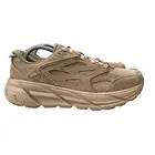 Hoka One One Clifton L Suede Shifting Sand Dune Running Shoes Men's Sz 8.5 - 12