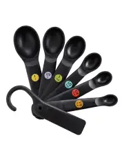 [OXO] Good Grips Plastic Measuring Spoon Set 7 Piece in Black