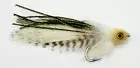 Saltwater Fly Fishing Flies - 2 Wool Head Andino Deceivers - White #2/0