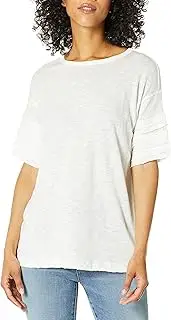 [Splendid] Women's Crewneck Pullover Sweater Sweatshirt, Off-White, Medium