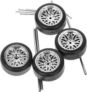 Racing Car Toy Tire Set 1:64 Rc Vehicle Wheel DIY Toy Car Parts Tires for Indoor/Outdoor Use