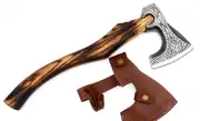 Custom Handmade Carbon Steel Viking Axe ERIK Axe Throwing Norse with Sheath New