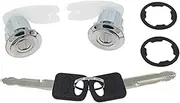 Rynplex Left Right Side Door Lock Cylinder Switch Key Set for 1992-1995, for Ford, for F-150, F250, F350 Bronco Auto Ignition Lock Cylinder