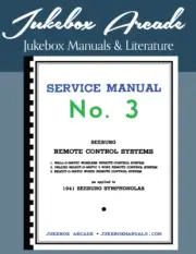 Seeburg No. 3 Remote Control Systems for 1941 Seeburg Jukebox Models Manual
