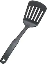 Chef Inox Non Stick Egg Turner, 80 mm x 120 mm x 310 mm Size, Black