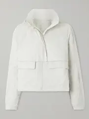 [lululemon] lululemon - Always Effortless Cropped Hooded Shell Jacket - Off-white - US10 US 10 Off-white