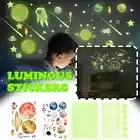 Wall Stickers Luminous Stars Moon Planet Glow The Dark Nursery Kids Room Decor