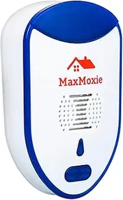 [MaxMoxie] Ultrasonic Pest Repeller Humane Mice Control Newest Electronic Insect Repellent Easiest Way to Reject Rodent Bed Bug Mosquito Rat Home Animal 2 Pack