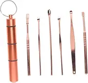 BIUDECO 1Set Stainless Steel Wax Cleaning Kit with Portable Storage Case Safe and Multipurpose Ear Cleaning Tools for Family and Travel Use