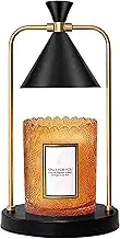 Candle Warmer Lamp with Timer, Dimmable Candle Lamp Warmer Electric Compatible with Small and Large Scented Candles, Candle Melter for Bedroom Home Decor Gifts for Mom (Black)