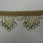 4"Crystal Beaded Fringe Trim-6111-4