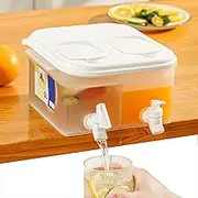 MLKLDOU Fridge Jug Dispenser with Tap 5L Juice Drinks Chiller，Refrigerator Cold Kettle Large Capacity Water Fountains for Party Making Iced Coffee、Lemonade、Fridge Drink Dispenser