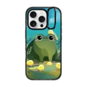 iPhone 16 Pro Impact Ring Stand Case MagSafe Compatible Frog or Mermaid by ellievsbear