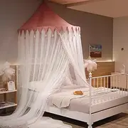 Bed Canopy,Mosquito Mesh,Bed Curtain,Net Tent,Family Used,Summer Mosquito Net Candy Color Hung Dome Bed Curtain D-130cm Height-2.8m Easy Install Prevent Princess Tassel