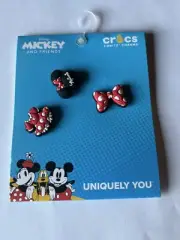 Crocs Charms Jibbitz Minnie Mouse Mickey and Friends 3 Pack (NEW)