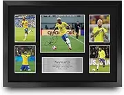 HWC Trading FR A3 Neymar Jr Brazil Printed Memorabilia Signed Autograph Photograph Display for Football Fans and Supporters - A3 Framed