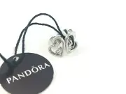 Pandora Heart SS/CZ Stud Earrings