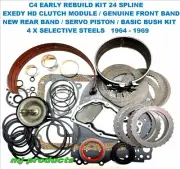 Ford, C4 Automatic Transmission rebuild kit suit 1960-1969 early 24 spline