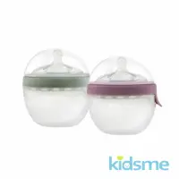 在飛比找momo購物網優惠-【kidsme】柔軟矽膠奶瓶二合一輔食器