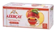 AzerCay Black Tea with PEACH 25 Tb NO GMO Азерчай Azerbaijan Kosher