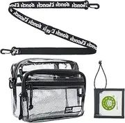 Rough Enough Clear Crossbody Bag Stadium Approved Clear Shoulder Bag Purse for Men Women Stadium Events Fashion, clear, small