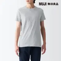 在飛比找momo購物網優惠-【MUJI 無印良品】男棉質無側縫天竺圓領短袖T恤(共2色)